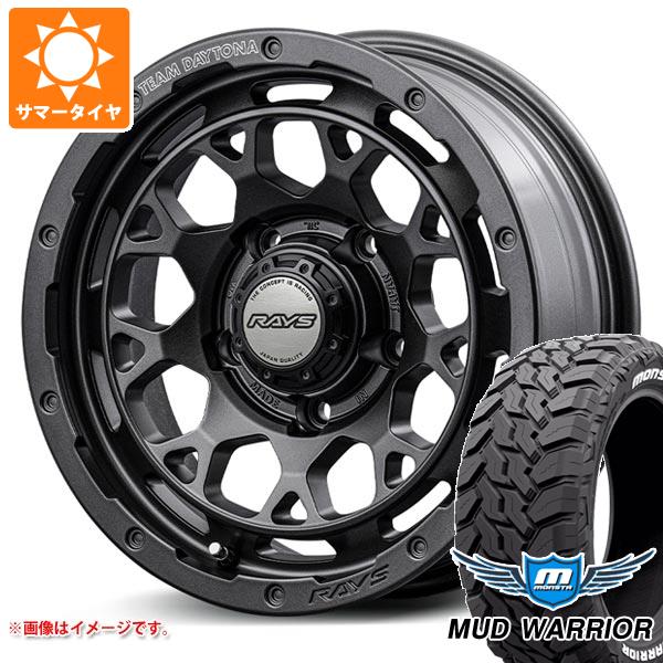 5本セット スズキ ジムニーノマド JC74W用 サマータイヤ モンスタ マッドウォーリアー LT215/70R16 ホワイトレター レイズ デイトナ M9+ スペックM 6.0-16
