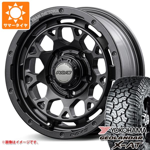 RAYS - 5本仕掛ける ジムニーシエラ JB74W用 朱夏タイア ヨコハマ ジオランダー X-AT G016 LT225/75R16 103/100Q OWL レイズ デイトナ M9+ 仕樣M 6.0-16 自動車-車、バイク、自転車