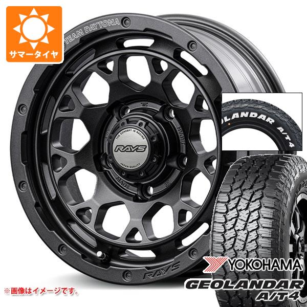 5本セット スズキ ジムニーノマド JC74W用 サマータイヤ ヨコハマ A/T4 G018 185/85R16 105/103N LT ホワイトレター レイズ デイトナ M9+ スペックM 6.0-16