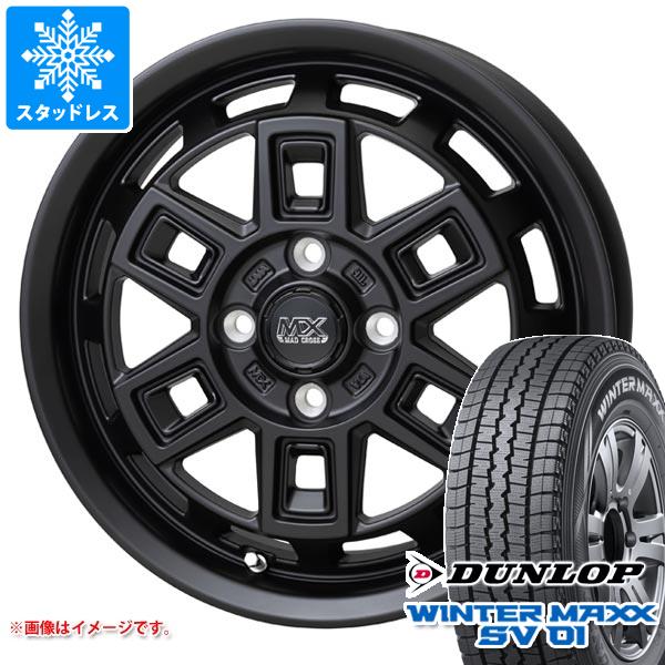 サクシード プロボックス 50系用 スタッドレス ダンロップ ウインターマックス SV01 185R14 6PR (185/80R14 97/95N相当) マッドクロス アイヴァー｜tiremax