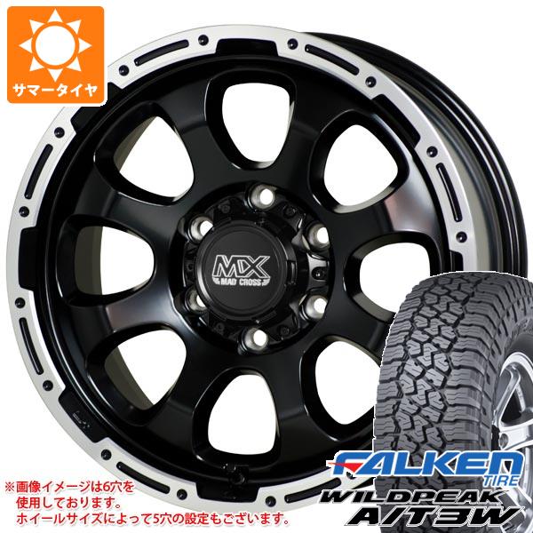 5本セット FJクルーザー 10系用 サマータイヤ ファルケン ワイルドピーク A/T3W LT285/70R17 116Q  マッドクロスグレイス 8.0-17