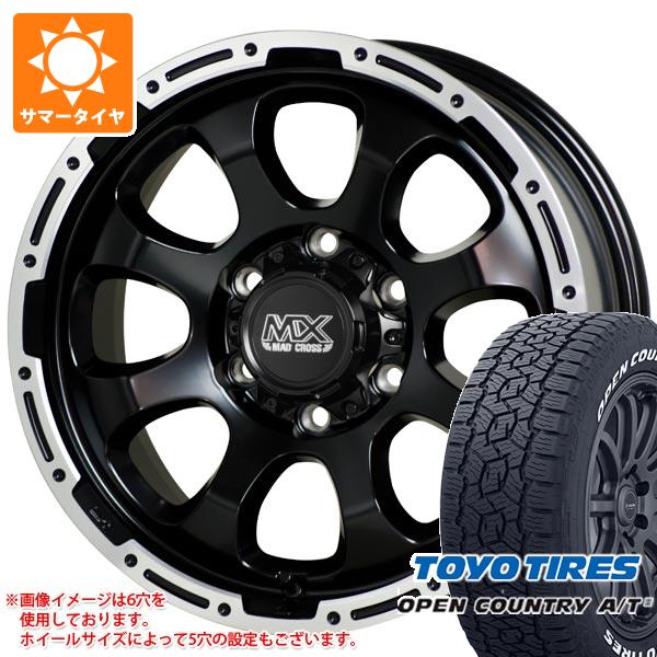 5本セット FJクルーザー 10系用 サマータイヤ トーヨー オープンカントリー A/T3 265/70R17 115T ホワイトレター マッドクロスグレイス 8.0 17 :madgrb 41270 t801004yt 5:タイヤマックス