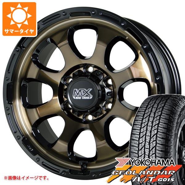 5本セット FJクルーザー 10系用 サマータイヤ ヨコハマ ジオランダー A/T G015 P285/70R17 117T アウトラインホワイトレター マッドクロスグレイス 8.0 17 :madgrbr 39676 t801005yt 5:タイヤマックス