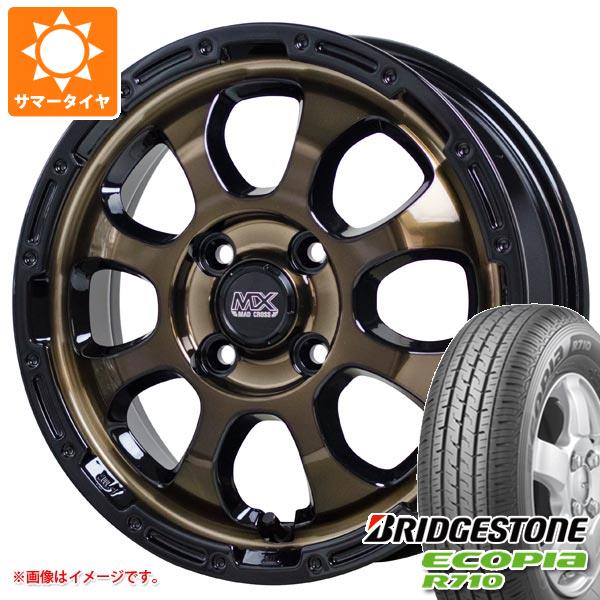 2026年製 サマータイヤ 145/80R12 80/78N ブリヂストン エコピア R710 (145R12 6PR相当) マッドクロスグレイス 4.0-12
