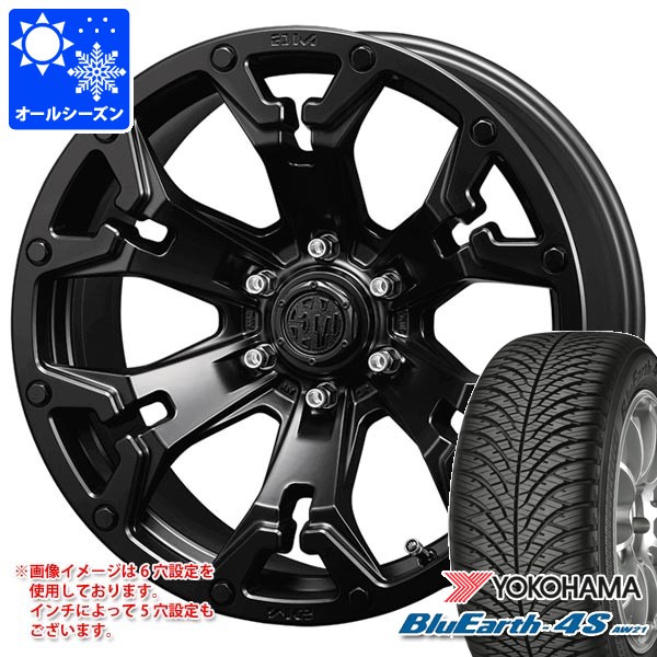 デリカD5用 オールシーズンタイヤ ヨコハマ ブルーアース4S AW21 225/65R17 106V XL  クリムソン MG ゴーレム 7.0-17