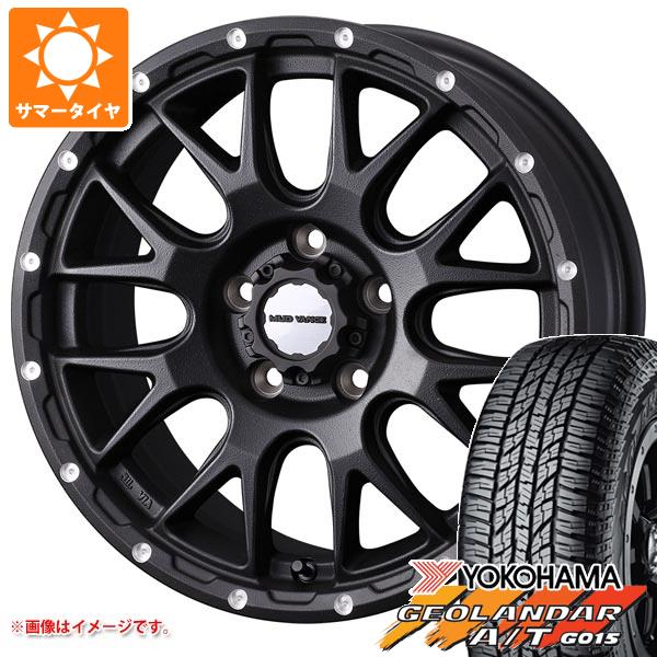 サマータイヤ 225/60R17 99H ヨコハマ ジオランダー A/T G015 ブラックレター マッドヴァンス08 7.0 17 :mud08bk5 31874:タイヤマックス