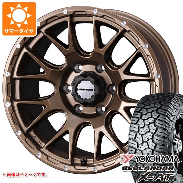 ランドクルーザー プラド 150系用 2024年製 サマータイヤ ヨコハマ ジオランダー X-AT G016 LT265/70R17 121/118Q ブラックレター マッドヴァンス08 8.0-17｜tiremax