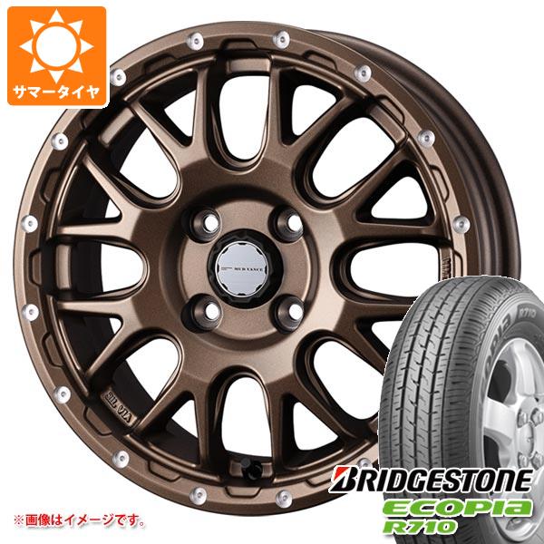 ハスラー用 サマータイヤ ブリヂストン エコピア R710 165/80R14 97/95N (165R14 8PR相当) マッドヴァンス08 4.5-14