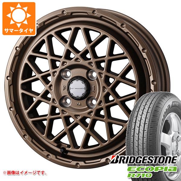 ハスラー用 サマータイヤ ブリヂストン エコピア R710 165/80R14 97/95N (165R14 8PR相当) マッドヴァンス09 4.5-14