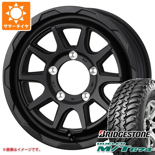 WEDS - スズキ ジムニーノマド JC74W用 夏場タイア ブリヂストン デューラー M/T674 185/85R16 105/103L LT 黒いこと雁の便り マッドヴァンス06 6.0-16