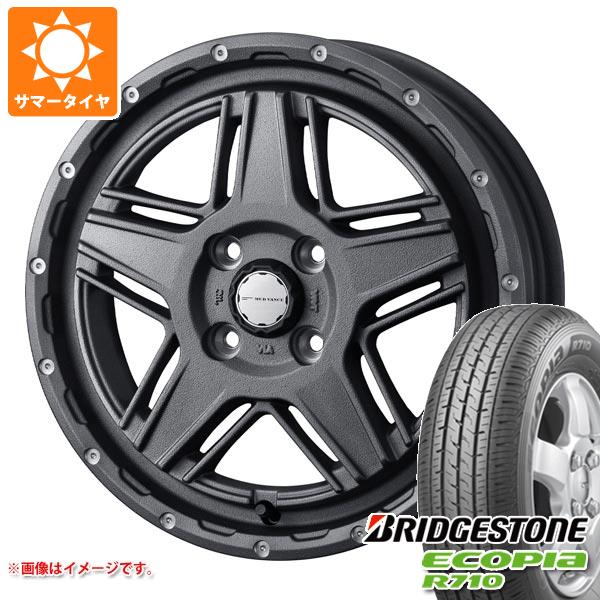 キャリイ DA16T用 サマータイヤ ブリヂストン エコピア R710 165/80R14 97/95N (165R14 8PR相当) マッドヴァンス07 4.5-14