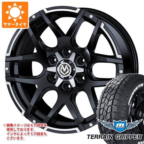 5本セット FJクルーザー 10系用 サマータイヤ モンスタ テレーングリッパー LT285/70R17 121/118R ホワイトレター マッドヴァンス04 8.0-17