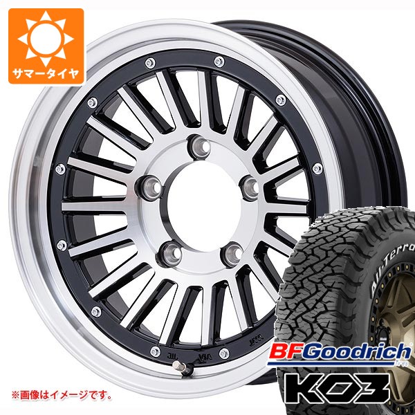 5本セット スズキ ジムニーシエラ JB74W用 サマータイヤ BFグッドリッチ オールテレーンT/A KO3 LT225/70R16 102/99S ホワイトレター マウンンテンフック 6.0-16