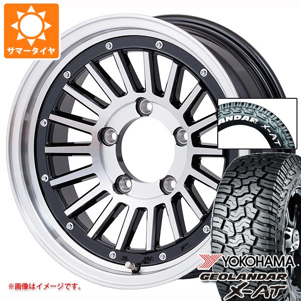 5本セット スズキ ジムニーノマド JC74W用 サマータイヤ ヨコハマ ジオランダー X-AT G016 225/70R16 103S ホワイトレター マウンンテンフック 6.0-16