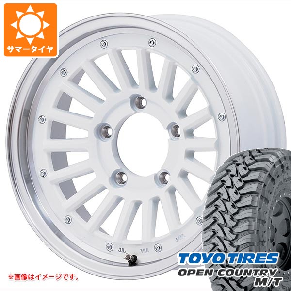 5本セット スズキ ジムニー JB64W用 サマータイヤ トーヨー オープンカントリー M/T LT225/75R16 103/100Q ホワイトレター マウンンテンフック 5.5-16