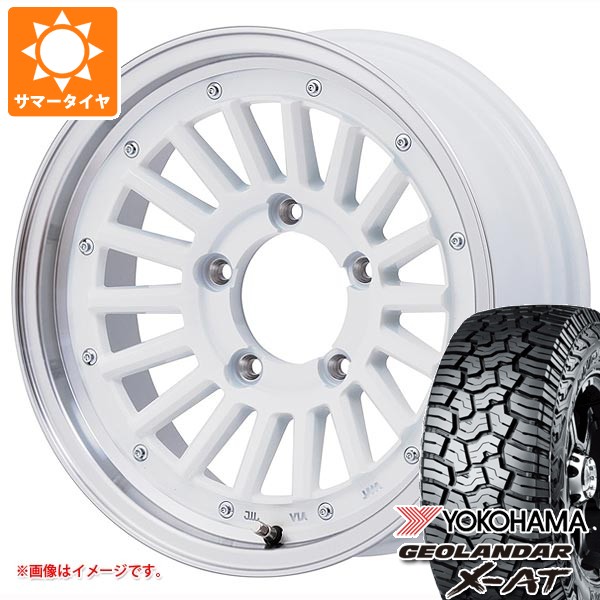 5本セット スズキ ジムニーシエラ JB74W用 サマータイヤ ヨコハマ ジオランダー X-AT G016 LT235/70R16 104/101Q ブラックレター マウンンテンフック 6.0-16