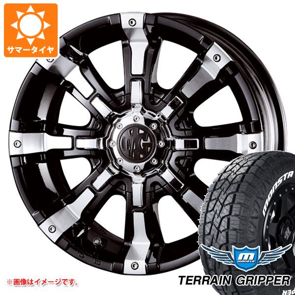 5本セット ジープ ラングラー JK/JL系用 サマータイヤ モンスタ テレーングリッパー 265/70R17 115T ホワイトレター クリムソン MG ビースト