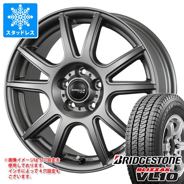 スタッドレスタイヤ ブリヂストン ブリザック VL10 145/80R12 80/78N (145R12 6PR相当) シビラ ネクスト PX 3.5-12｜tiremax