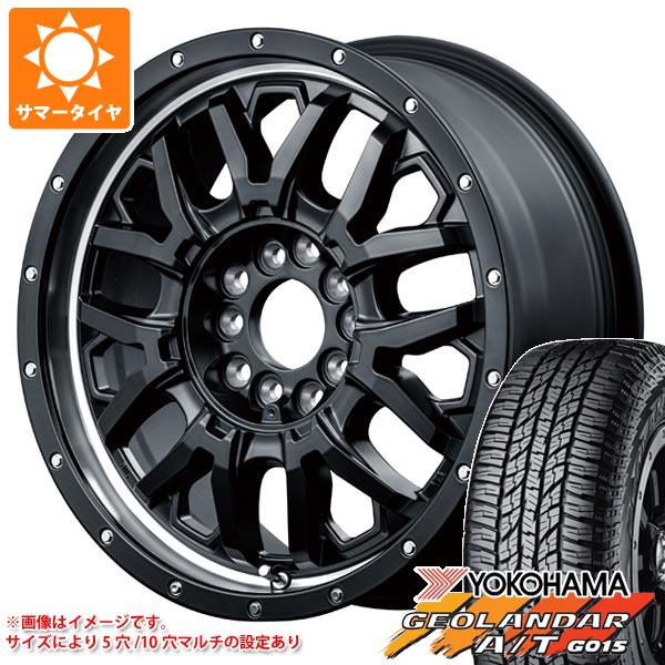 5本セット ジープ ラングラー JK/JL系用 サマータイヤ ヨコハマ ジオランダー A/T G015 P285/70R17 117T OWL ナイトロパワー M27 グレネード :np27sb25 39676 j27121p 5:タイヤマックス