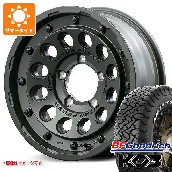 5本セット スズキ ジムニーノマド JC74W用 サマータイヤ BFグッドリッチ KO3 LT215/70R16 100/97S ホワイトレター H12 ショットガン タクティカル 6.0-16