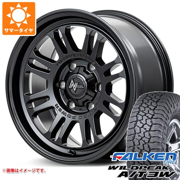 5本セット トヨタ FJクルーザー 10系用 サマータイヤ ファルケン ワイルドピーク A/T3W LT265/70R17 121/118R ナイトロパワー M16 アサルト 8.0-17