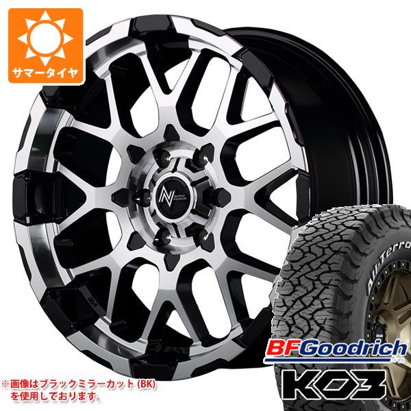 トヨタ ハイラックス 120系用 サマータイヤ BFグッドリッチ オールテレーンT/A KO3 LT275/55R20 115/112S ブラックレター ナイトロパワー M28 バレット 8.5-20