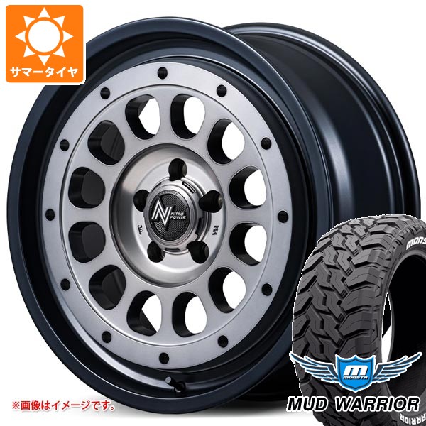 5本セット ジムニーノマド JC74W用 サマータイヤ モンスタ マッドウォーリアー LT215/70R16 107/105Q ホワイトレター ナイトロパワー R12 ハウザー 6.0-16