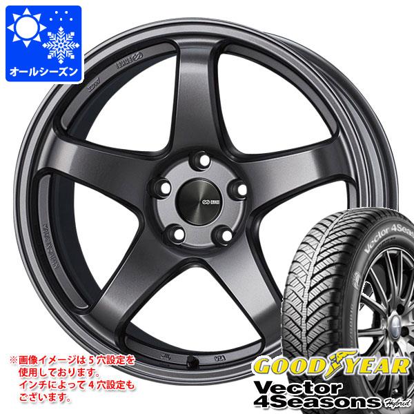 オールシーズン 225/45R17 91H グッドイヤー ベクター 4シーズンズ ハイブリッド エンケイ パフォーマンスライン PF05 8.0-17