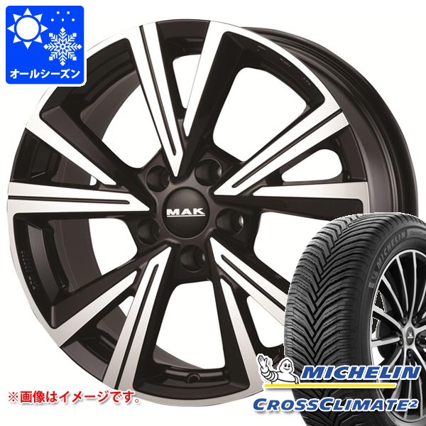 VW ティグアン 2017年〜用 オールシーズンタイヤ ミシュラン クロスクライメート2 215/65R17 103V XL MAK クバーズ