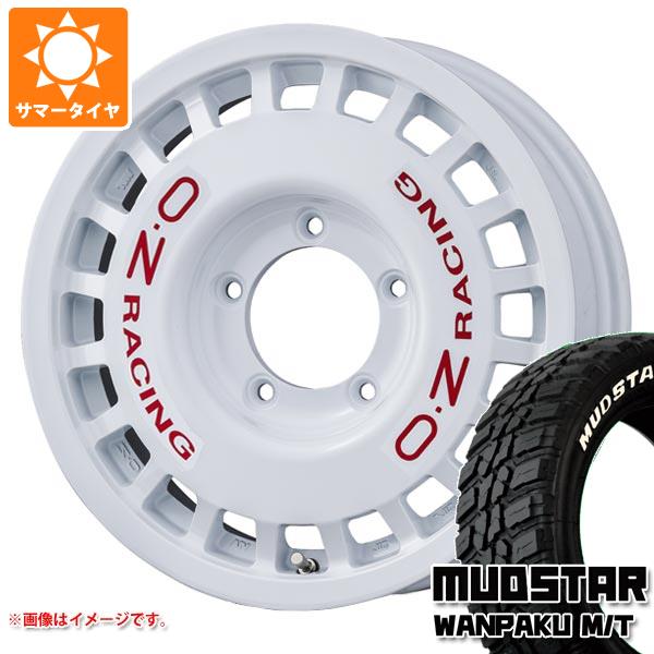OZ Racing - 5本仕かける スズキ ジムニーシエラ JB74W用 炎節タイア マッドスター ワンパク M/T 235/70R16 106S 白いこと水茎の跡 OZ ラリーレーシング 4x4 6.0-16