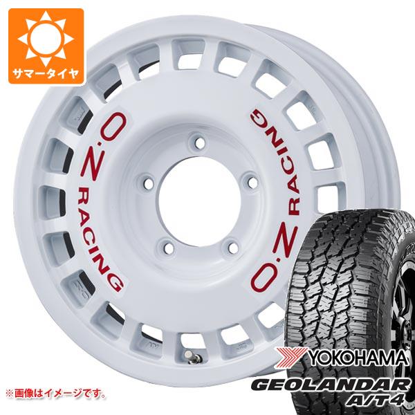 OZ Racing - 5本仕掛ける スズキ ジムニー JB64W用 朱夏タイア ヨコハマ ジオランダー A/T4 G018 LT225/75R16 115/112S 黒いこと雁の使い OZ ラリーレーシング 4x4 5.5-16 夏タイヤ、ホイールセット-自動車
