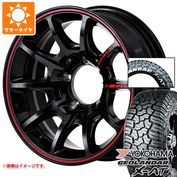 5本セット スズキ ジムニー用 サマータイヤ ヨコハマ ジオランダー X-AT G016 185/85R16 105/103N LT ホワイトレター MID レーシング R25 プラス 5.5-16