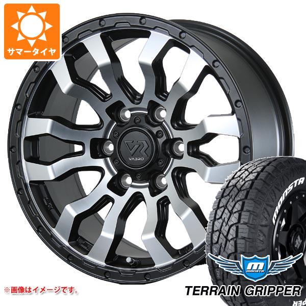 FJクルーザー 10系用 サマータイヤ モンスタ テレーングリッパー LT285/70R17 121/118R ホワイトレター ヴァブロ RR-01 8.0-17