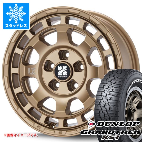スタッドレスタイヤ ダンロップ グラントレック XS1 LT215/70R16 100/97N ホワイトレター MLJ エクストリームJ サバンザ 7.0-16