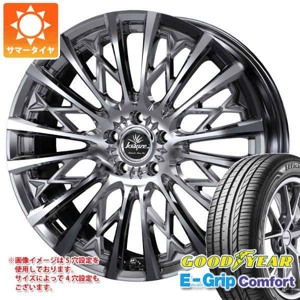 サマータイヤ 215/45R18 93W XL グッドイヤー エフィシエントグリップコンフォート クレンツェ シュリット 855エボ 7.5-18