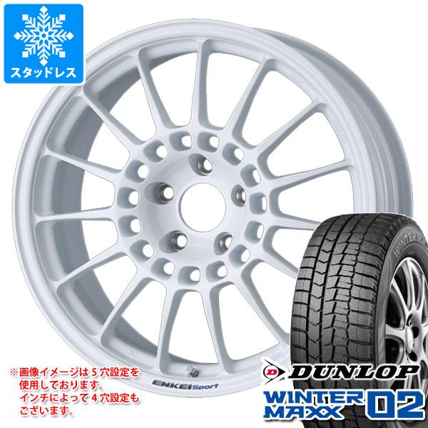 スタッドレスタイヤ ダンロップ ウインターマックス02 WM02 235/50R18 97Q エンケイ スポーツ RC T5 8.5 18 :sprct5l 23056:タイヤマックス