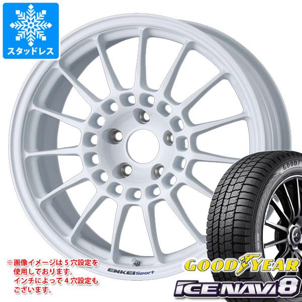 スタッドレスタイヤ グッドイヤー アイスナビ8 225/55R17 97Q エンケイ スポーツ RC T5 7.5 17 :sprct5l 37423:タイヤマックス