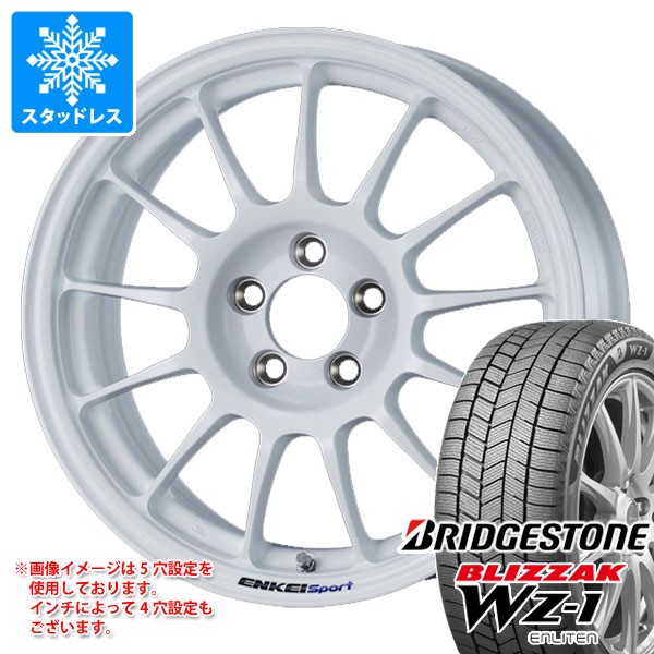 スタッドレスタイヤ ブリヂストン ブリザック WZ-1 195/55R16 91Q XL 2025年10月発売サイズ エンケイ スポーツ RC-T5 7.0-16