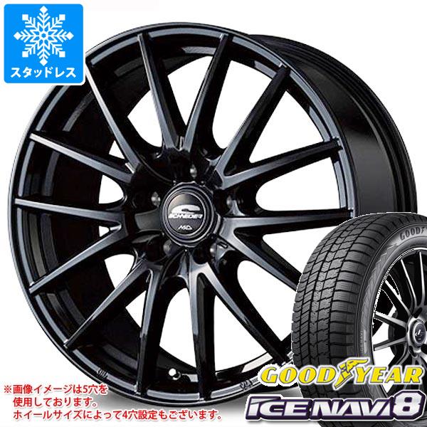 スタッドレスタイヤ グッドイヤー アイスナビ8 185/70R14 88Q MID ホイールズ SQ27 5.5-14