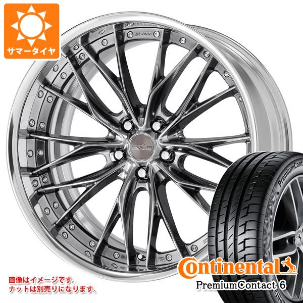 40系アルファード用 サマータイヤ コンチネンタル プレミアムコンタクト6 245/40R21 100Y XL ワーク シュヴァート ブルネン 8.5-21