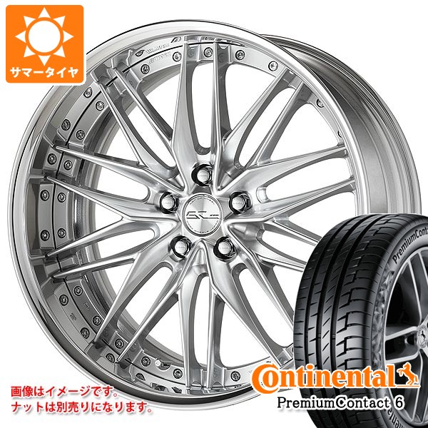 トヨタ 40系アルファード用 サマータイヤ コンチネンタル プレミアムコンタクト6 245/40R21 100Y XL ワーク シュヴァート クヴェル2 8.5-21