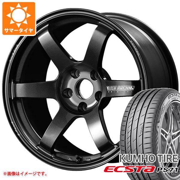 サマータイヤ 225/45R18 95Y XL クムホ エクスタ PS71 レイズ ボルクレーシング TE37 サーガ Sプラス 8.0-18