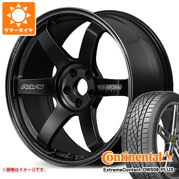 サマータイヤ 245/45R19 98Y コンチネンタル エクストリームコンタクト DWS06 プラス レイズ TE37 サーガ Sプラス ブラックシャドー 8.5-19
