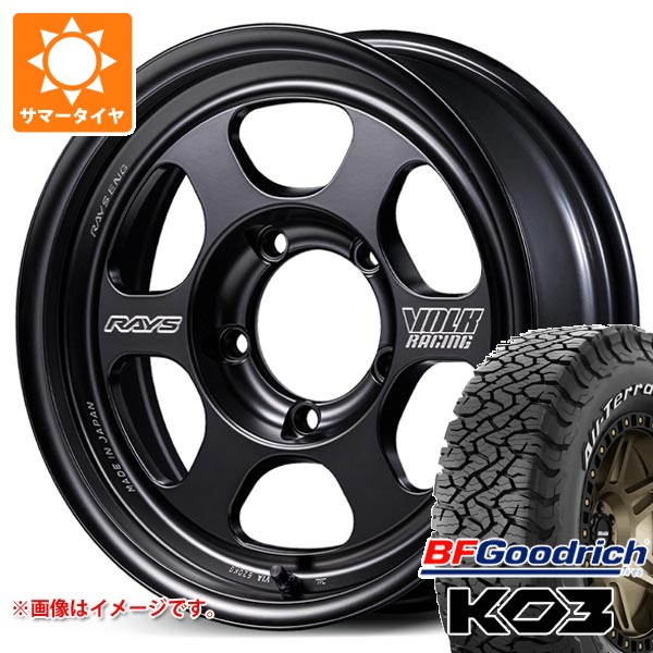 スズキ ジムニー用 2026年製 サマータイヤ BFグッドリッチ オールテレーンT/A KO3 LT175/80R16 92S ホワイトレター ボルクレーシング TE37XT for J BS 5.5-16