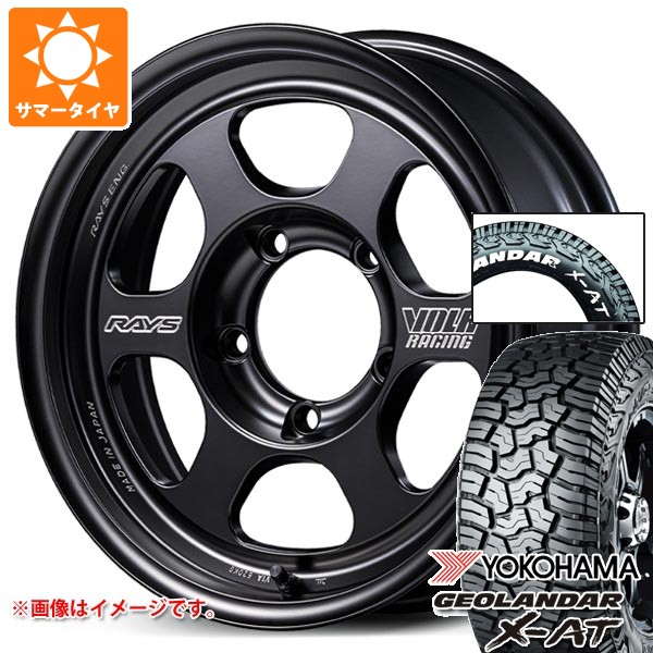 スズキ ジムニー用 サマータイヤ ヨコハマ ジオランダー X-AT G016 185/85R16 LT ホワイトレター ボルクレーシング TE37XT for J 5.5-16