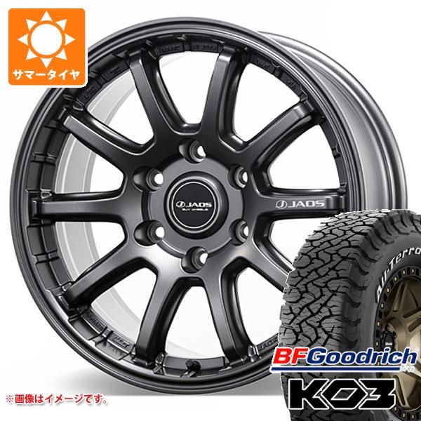 トヨタ ハイラックス 120系用 サマータイヤ BFグッドリッチ オールテレーンT/A KO3 LT265/65R17 116/113S ホワイトレター ジャオス トライブ クロス 8.0-17