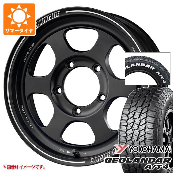 5本セット ジムニー用 サマータイヤ ヨコハマ ジオランダー A/T4 G018 185/85R16 105/103N LT ホワイトレター レイズ ボルクレーシング TE37XT FOR J 5.5-16