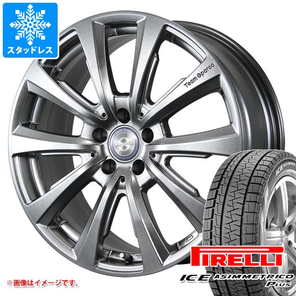MINI エースマン J05用 スタッドレス ピレリ アイスアシンメトリコ プラス 225/45R18 95H XL ランフラット チームスパルコ ヴァローザ ver.02