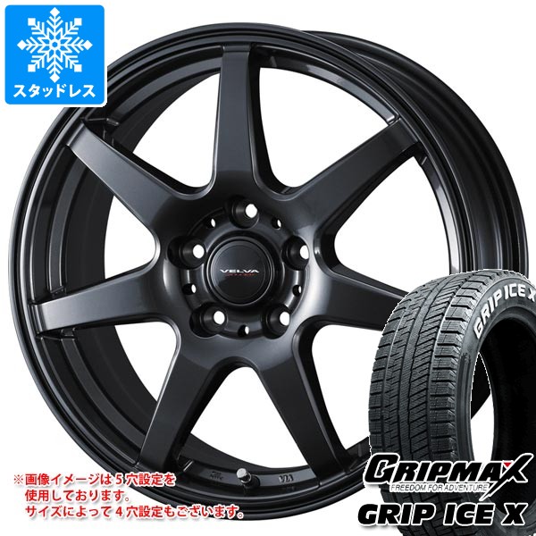 スタッドレスタイヤ グリップマックス グリップアイスエックス 215/60R16 95T ホワイトレター ヴェルヴァ ワンダー 6.5-16
