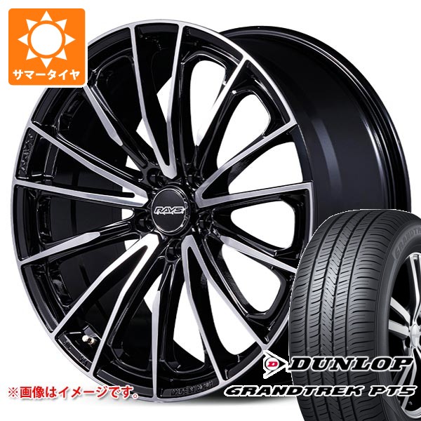 トヨタ 40系アルファード用 サマータイヤ ダンロップ グラントレック PT5 225/60R18 100H レイズ ベルサス ヴォウジェ SE スペックM 7.0-18